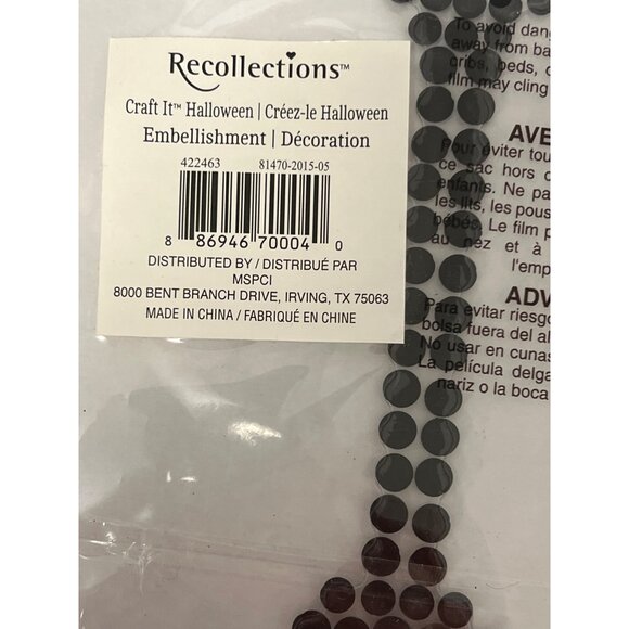 Recollections Halloween Bling Rhinestone Gem Embellishment " I " 353831 - Picture 2 of 3